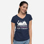 Enough Social Interactions-Womens-V-Neck-Tee-brunopires