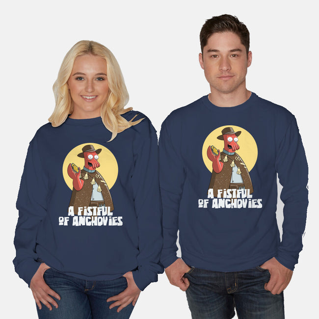 A Fistful Of Anchovies-Unisex-Crew Neck-Sweatshirt-zascanauta