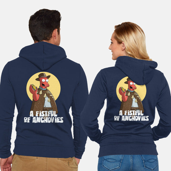 A Fistful Of Anchovies-Unisex-Zip-Up-Sweatshirt-zascanauta