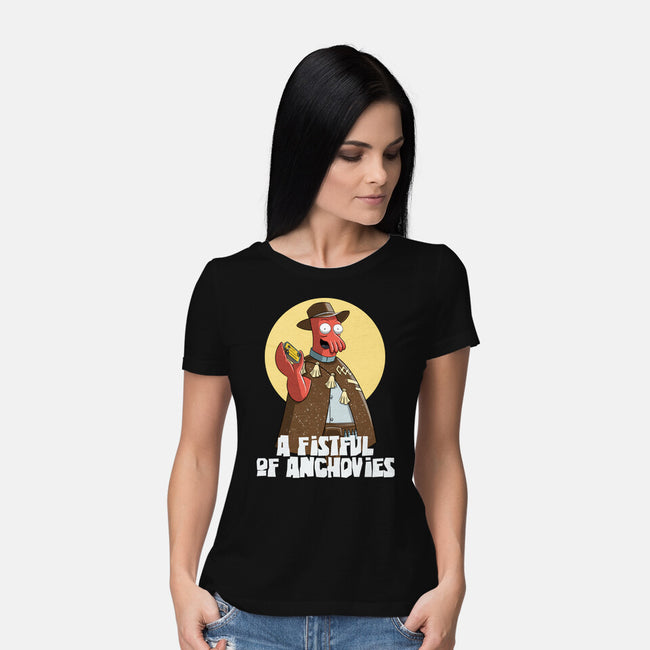 A Fistful Of Anchovies-Womens-Basic-Tee-zascanauta