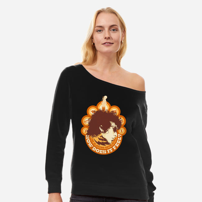 Electric Bob-Womens-Off Shoulder-Sweatshirt-CappO