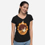 Electric Bob-Womens-V-Neck-Tee-CappO