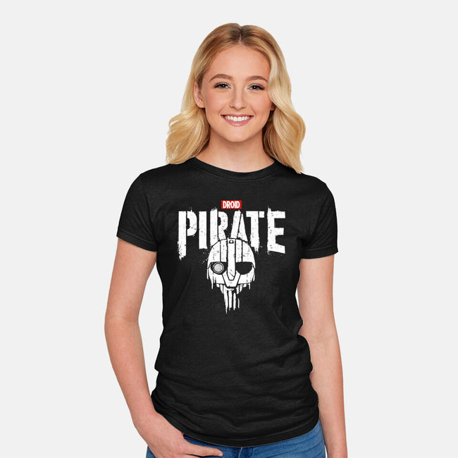 Droid Pirate-Womens-Fitted-Tee-teesgeex