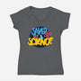 Saved By Science-Womens-V-Neck-Tee-DrMonekers