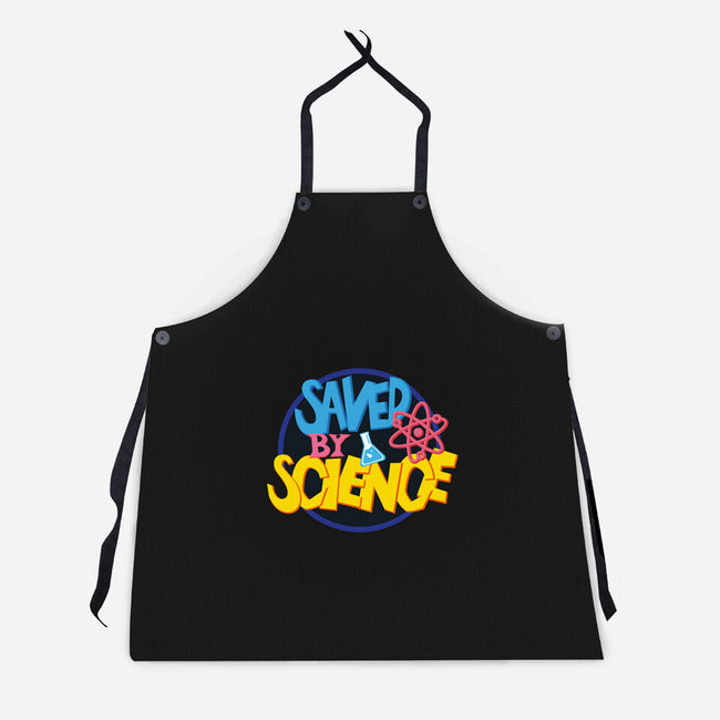 Saved By Science-Unisex-Kitchen-Apron-DrMonekers