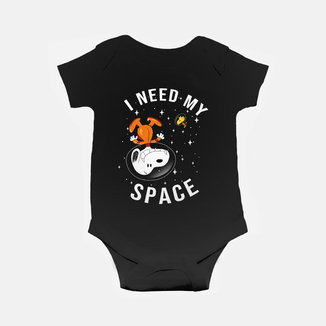 I Need My Space Snoopy-Baby-Basic-Onesie-MaxoArt