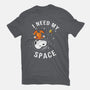 I Need My Space Snoopy-Mens-Heavyweight-Tee-MaxoArt