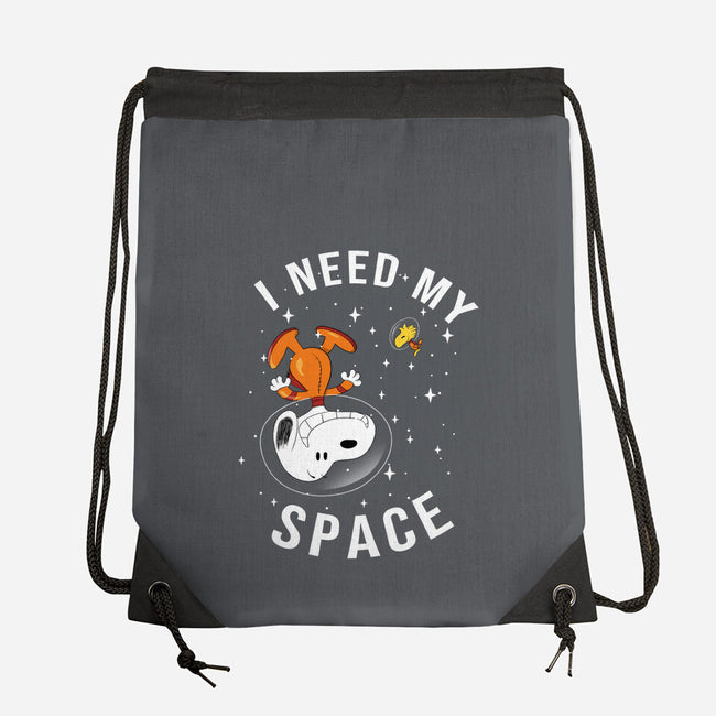 I Need My Space Snoopy-None-Drawstring-Bag-MaxoArt