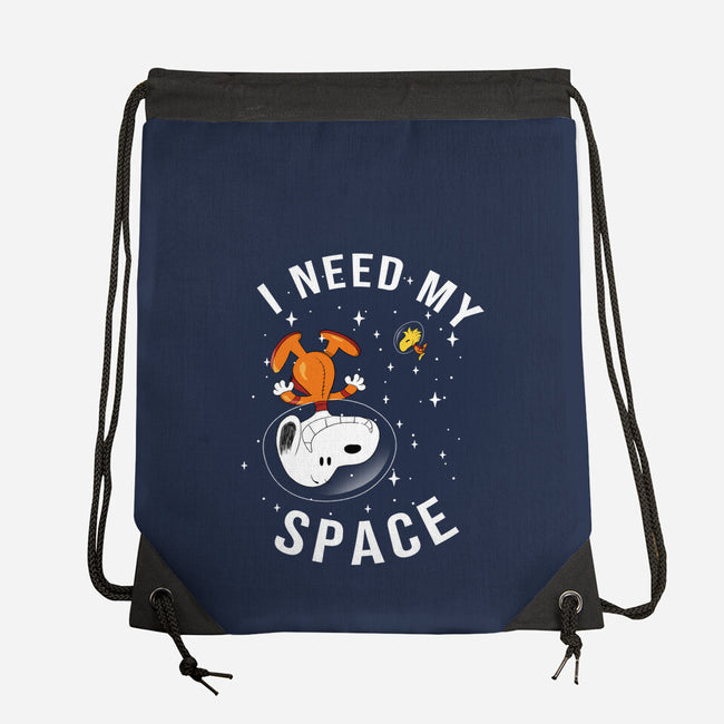 I Need My Space Snoopy-None-Drawstring-Bag-MaxoArt