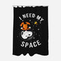 I Need My Space Snoopy-None-Polyester-Shower Curtain-MaxoArt