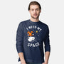 I Need My Space Snoopy-Mens-Long Sleeved-Tee-MaxoArt