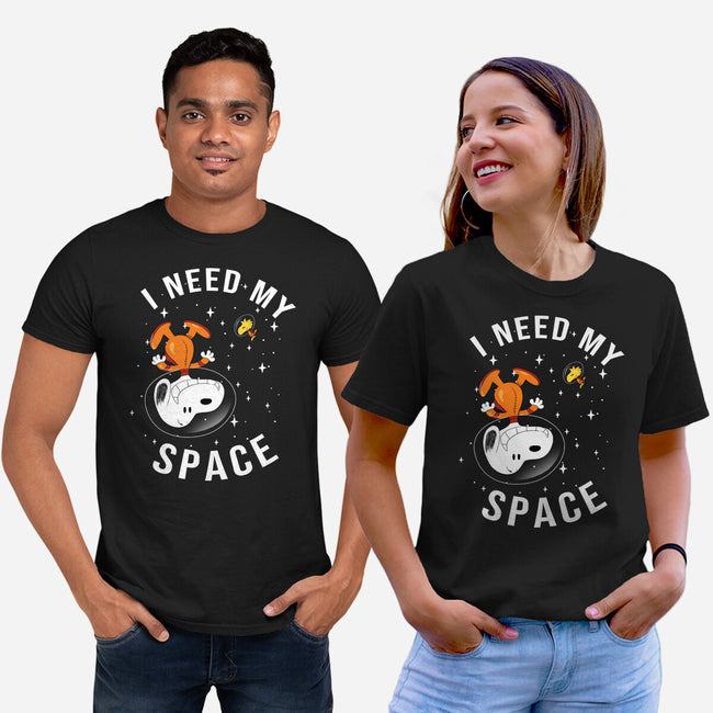 I Need My Space Snoopy-Unisex-Basic-Tee-MaxoArt