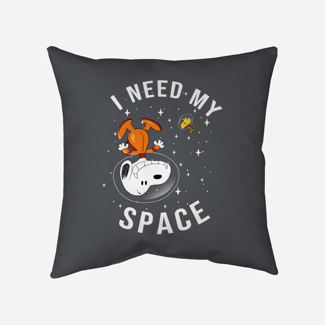 I Need My Space Snoopy-None-Removable Cover w Insert-Throw Pillow-MaxoArt