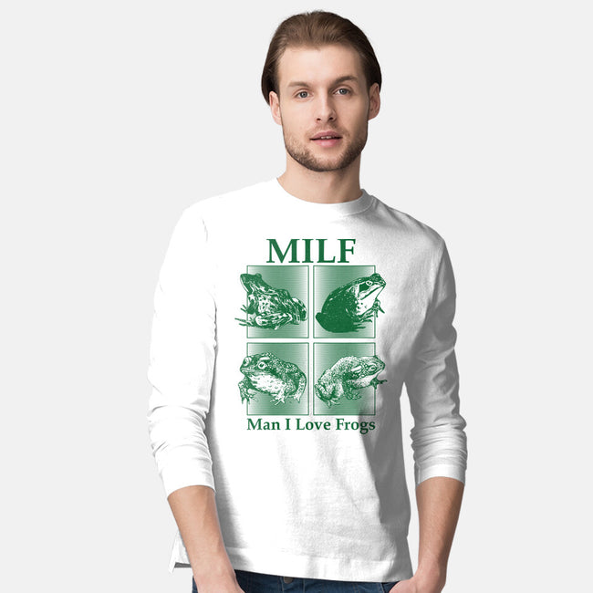 I Love Frogs-Mens-Long Sleeved-Tee-sachpica