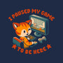 I Paused My Game To Be Here-Mens-Heavyweight-Tee-worlddominationforcats