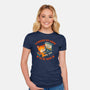 I Paused My Game To Be Here-Womens-Fitted-Tee-worlddominationforcats