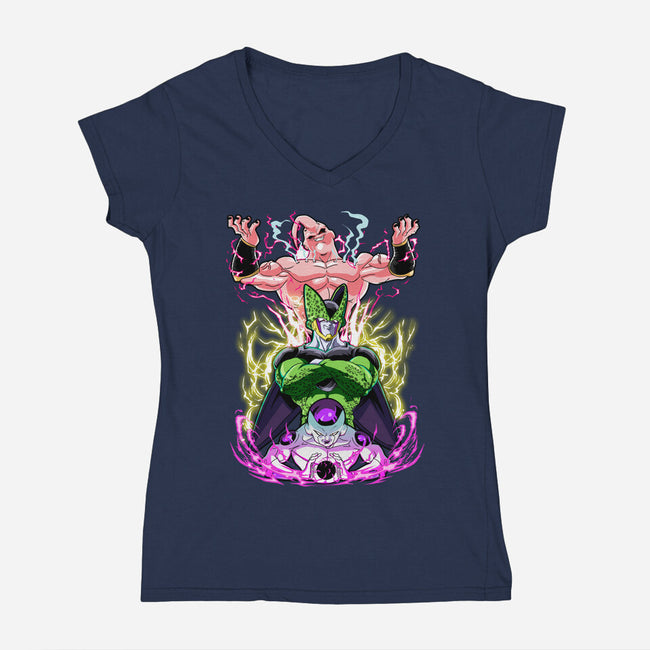 Dragon Trinity-Womens-V-Neck-Tee-Diego Oliver