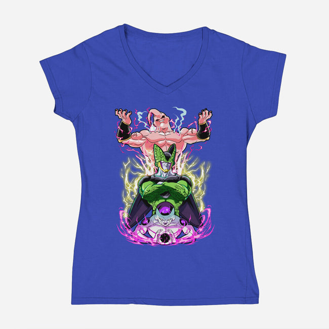 Dragon Trinity-Womens-V-Neck-Tee-Diego Oliver