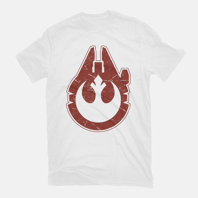 Vintage Millenium Falcon-Unisex-Basic-Tee-Astrobot Invention