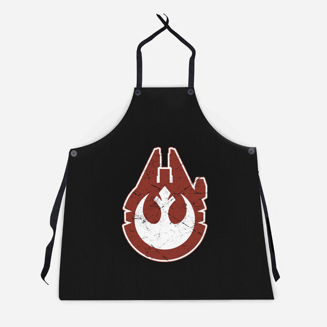 Vintage Millenium Falcon-Unisex-Kitchen-Apron-Astrobot Invention