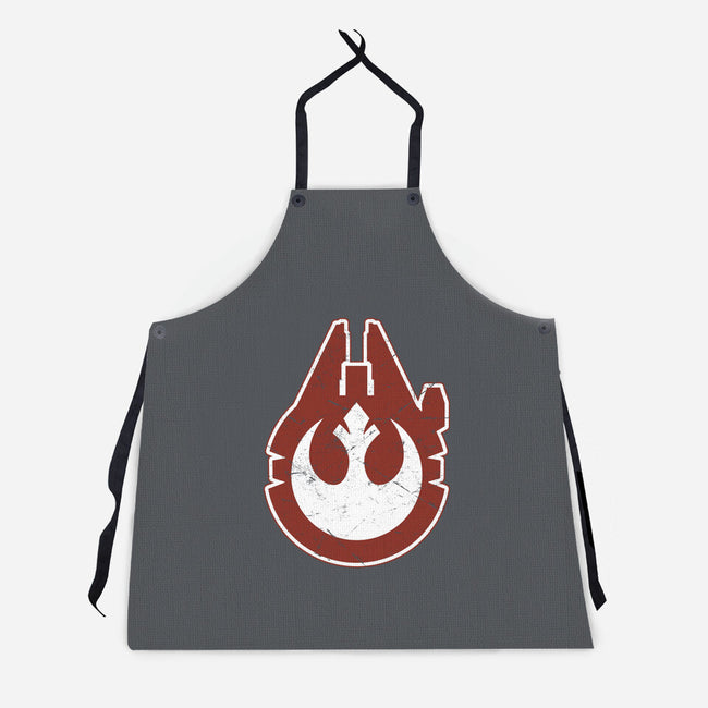 Vintage Millenium Falcon-Unisex-Kitchen-Apron-Astrobot Invention