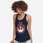 Vintage Millenium Falcon-Womens-Racerback-Tank-Astrobot Invention