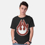 Vintage Millenium Falcon-Mens-Basic-Tee-Astrobot Invention