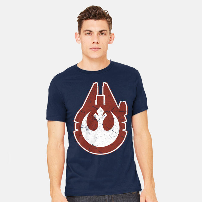 Vintage Millenium Falcon-Mens-Heavyweight-Tee-Astrobot Invention