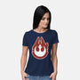 Vintage Millenium Falcon-Womens-Basic-Tee-Astrobot Invention