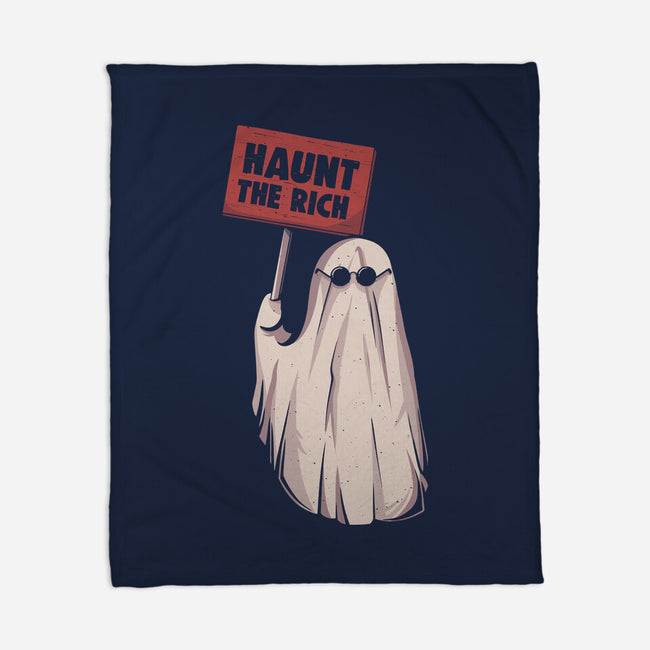 Haunt The Rich-None-Fleece-Blanket-eduely