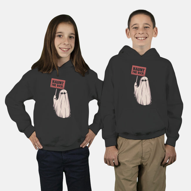 Haunt The Rich-Youth-Pullover-Sweatshirt-eduely