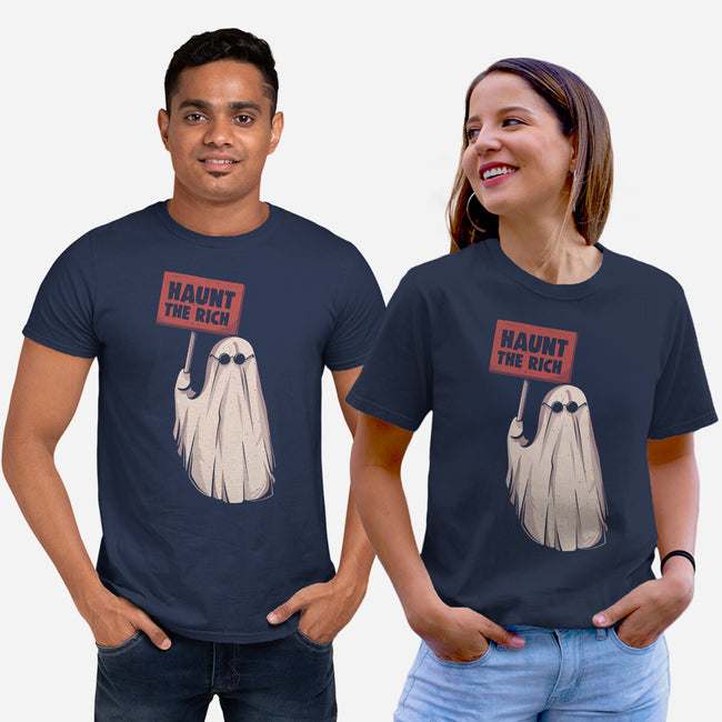 Haunt The Rich-Unisex-Basic-Tee-eduely