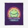 I Hate Everyone Equally-None-Fleece-Blanket-MaxoArt