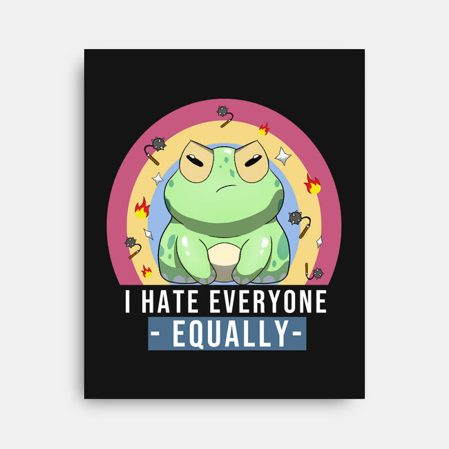 I Hate Everyone Equally-None-Stretched-Canvas-MaxoArt