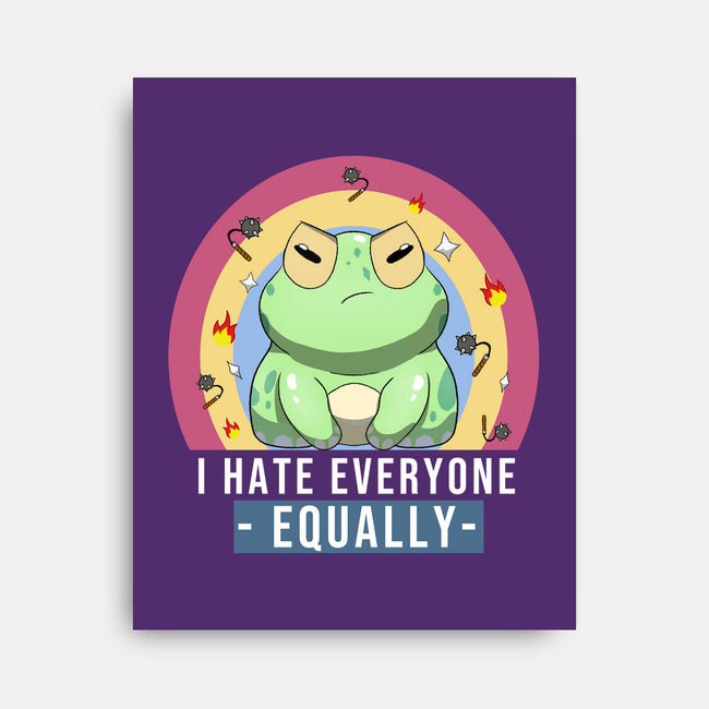 I Hate Everyone Equally-None-Stretched-Canvas-MaxoArt