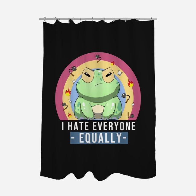 I Hate Everyone Equally-None-Polyester-Shower Curtain-MaxoArt