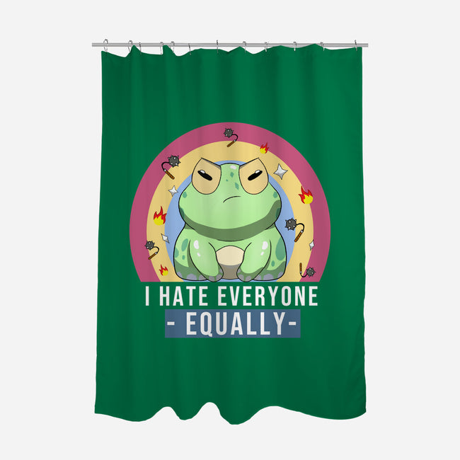 I Hate Everyone Equally-None-Polyester-Shower Curtain-MaxoArt