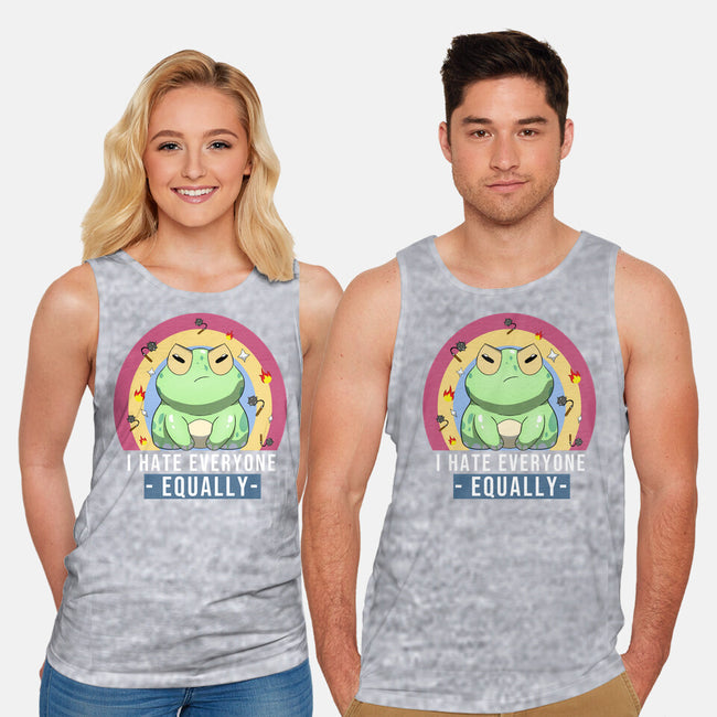 I Hate Everyone Equally-Unisex-Basic-Tank-MaxoArt