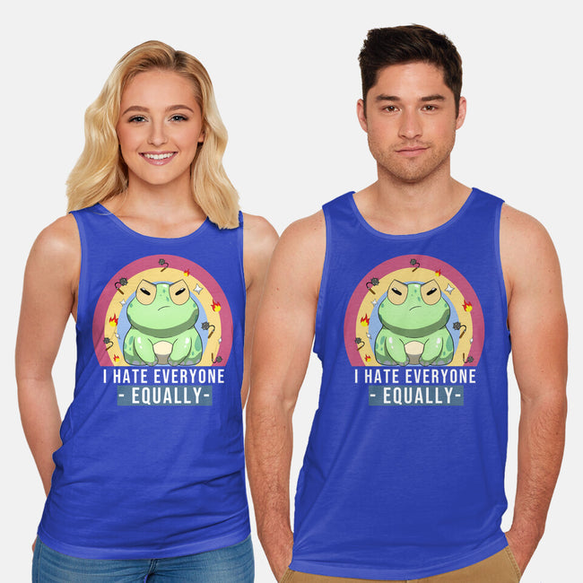 I Hate Everyone Equally-Unisex-Basic-Tank-MaxoArt