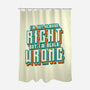 Blunt Statement-None-Polyester-Shower Curtain-Whimsical Thinker