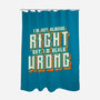 Blunt Statement-None-Polyester-Shower Curtain-Whimsical Thinker