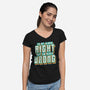 Blunt Statement-Womens-V-Neck-Tee-Whimsical Thinker