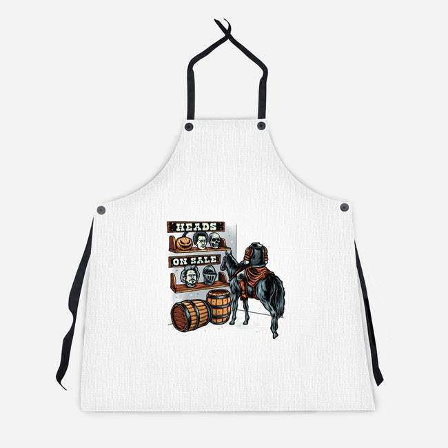 Heads On Sale-Unisex-Kitchen-Apron-glitchygorilla