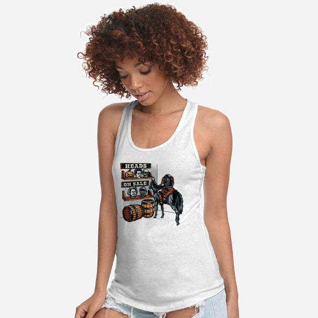 Heads On Sale-Womens-Racerback-Tank-glitchygorilla