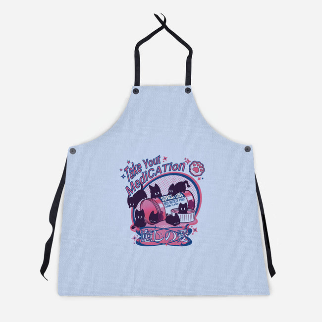 Take Your MediCATion-Unisex-Kitchen-Apron-Supacat Studio