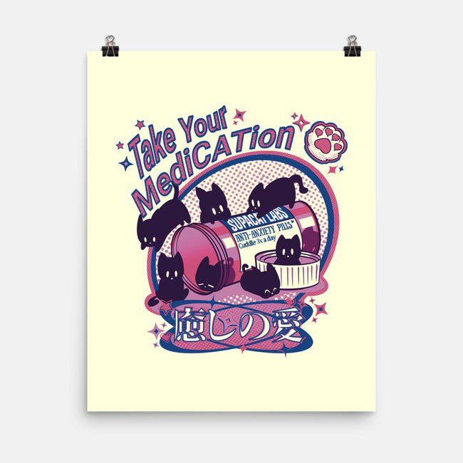 Take Your MediCATion-None-Matte-Poster-Supacat Studio