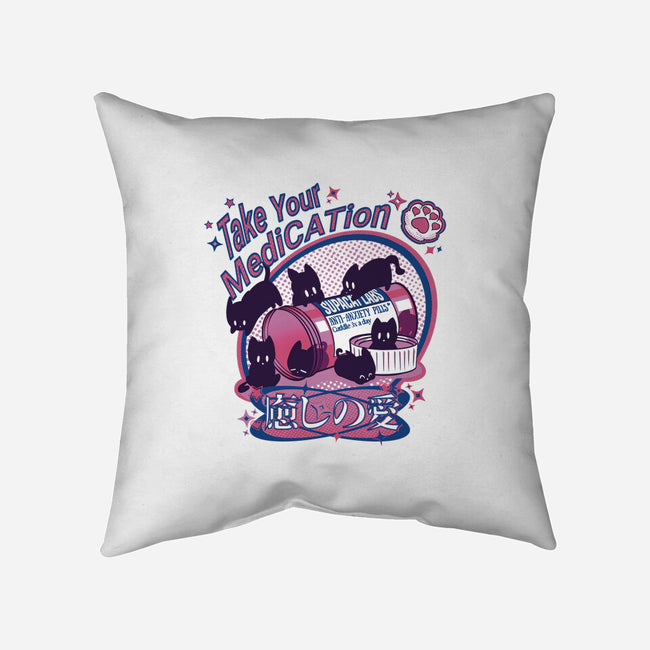 Take Your MediCATion-None-Removable Cover w Insert-Throw Pillow-Supacat Studio