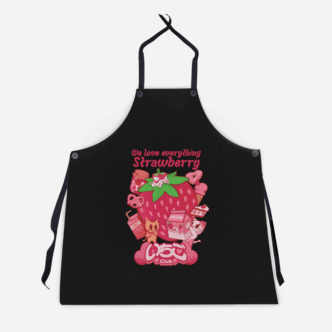 Ichigo Club-Unisex-Kitchen-Apron-Supacat Studio