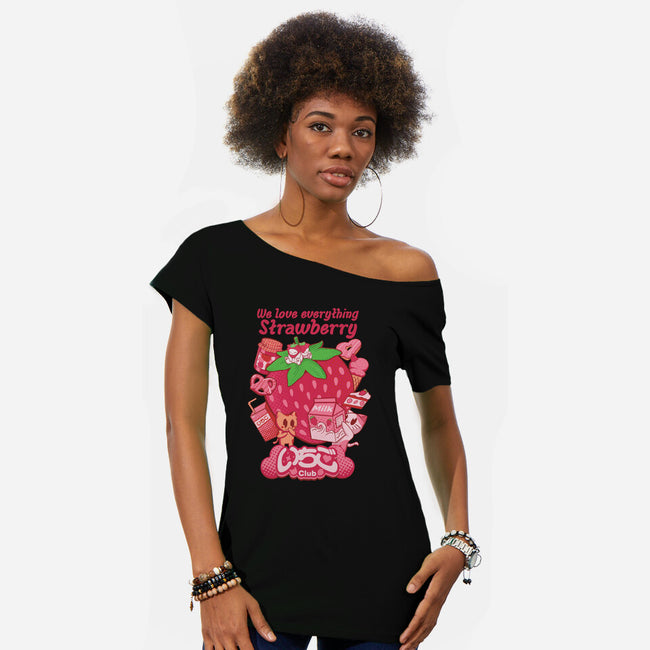 Ichigo Club-Womens-Off Shoulder-Tee-Supacat Studio