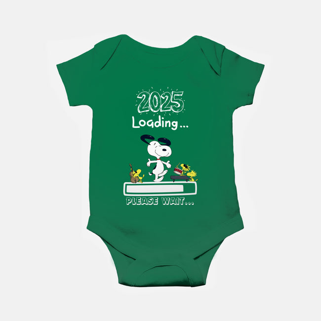 New Year Loading-Baby-Basic-Onesie-MaxoArt